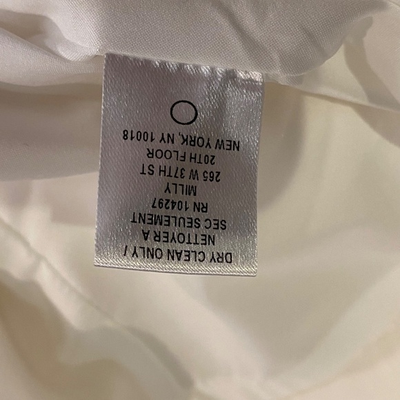 MILLY OF NEW YORK White Linen Old Money Quiet Luxury Shift Dress Self Tie Belt 4 - Picture 15 of 16